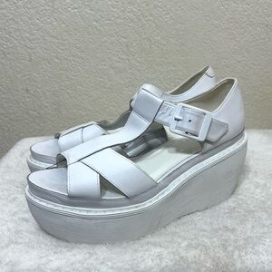 Dr. Martens Adaya Platform Sandals White Size 8